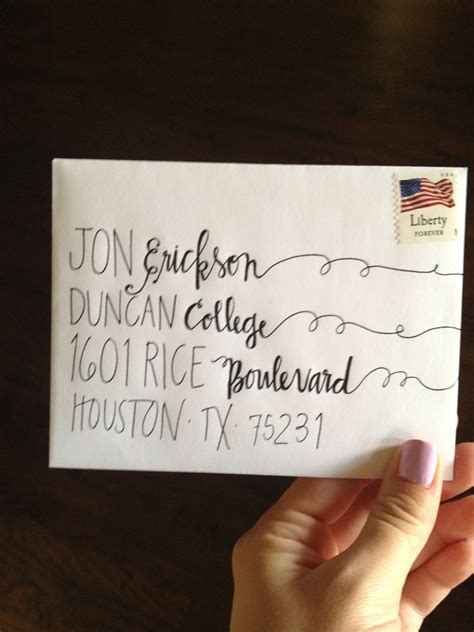 Addressed Envelope By Sarah Campbell Calligraphy Envelope Addressing