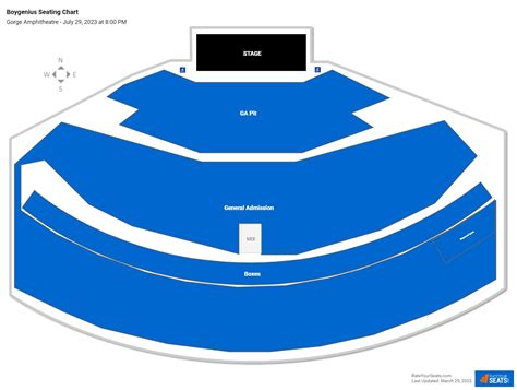 Gorge Amphitheatre Seating Chart