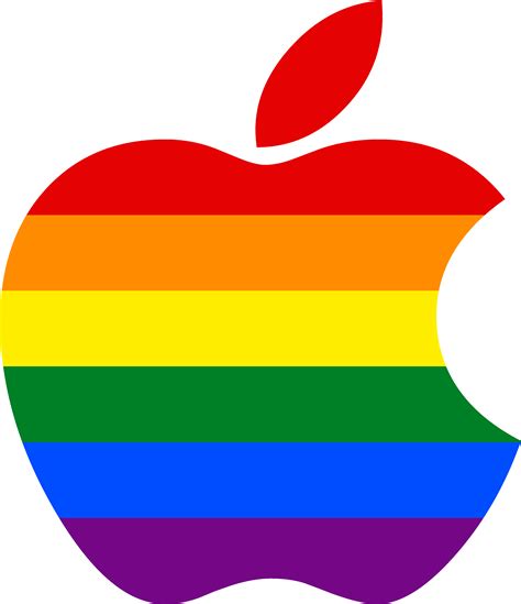 Download Apple Logo Lgbt S Flickr Photo Sharing Rainbow Apple