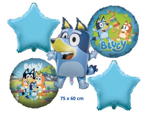 Bluey Bingo Themed Foil Balloon Set Marias Parties