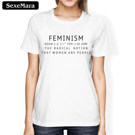 Aliexpress Com Buy Sexemara Enjoythespirit Feminism Definition T