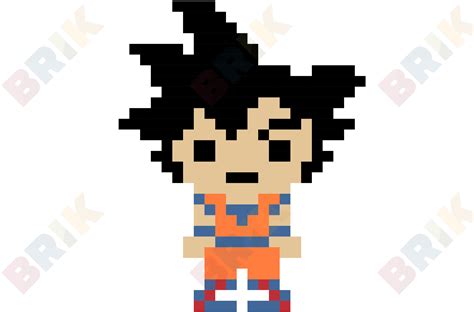 Son Goku Pixel Art Brik