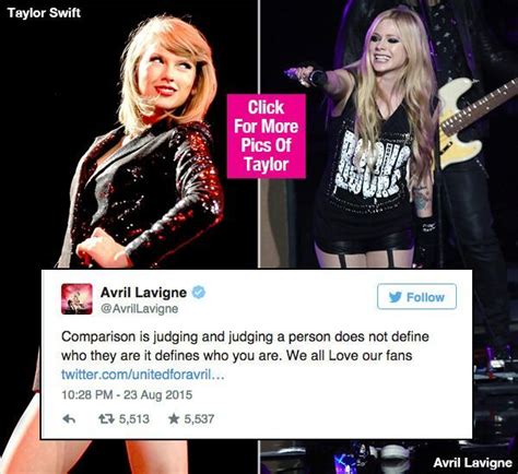 Avril Lavigne Slams Taylor Swift Judging A Person ‘defines Who You Are