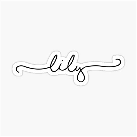 Lily Sticker For Sale By Giada Redbubble