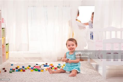 Three Girls Playing In The Playroom High Res Stock Photo Getty Images
