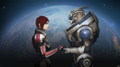The Big Imageboard Tbib 1girl Alien Armor Commander Shepard