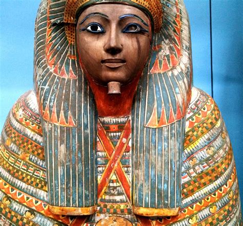 Coffin And Mummy Egyptian 22nd Dynasty British Museum London April