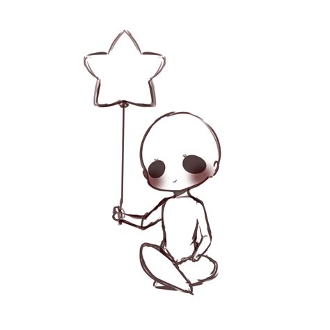 A Cartoon Character Holding A Star Shaped Object In One Hand And