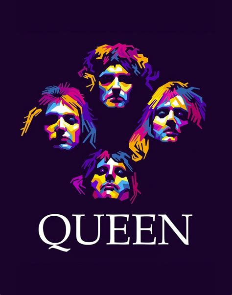 Queen Band Poster Queen Album Poster Bohemian Rhapsody Etsy