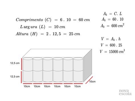 Relembrar Cálculo De Volume De Cilindro Reto E Paralalapípedo Reto