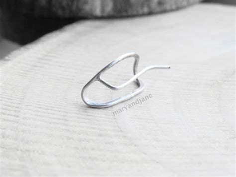 Folded Ear Pin Sold Individually Silver Ear Climber Ear Etsy
