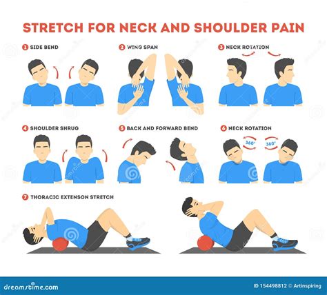 Stretching Exercises For Neck Shoulders And Back Exercise Poster
