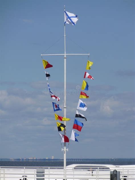 Mast And Flags Stock Photo Image Of Nautical Structure 26419622