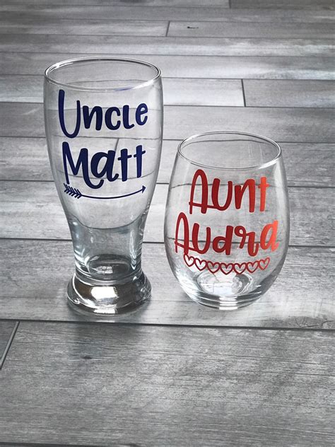 new aunt t new uncle t aunt and uncle glasses etsy