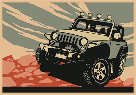 Offroad Jeep Vector Art Icons And Graphics For Free Download