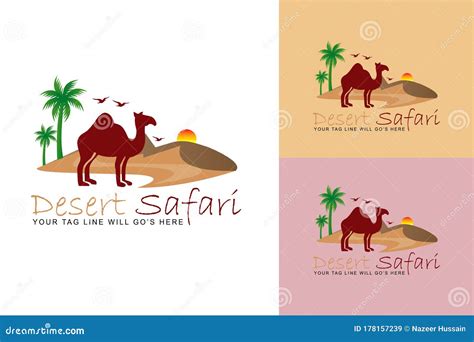Desert Safari Abstract Logo Vector Stock Vector Illustration Of Logo