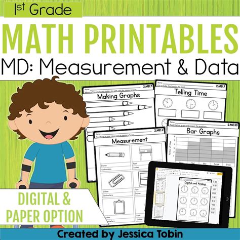 1st Grade Measurement And Data Math Worksheets Elementary Nest