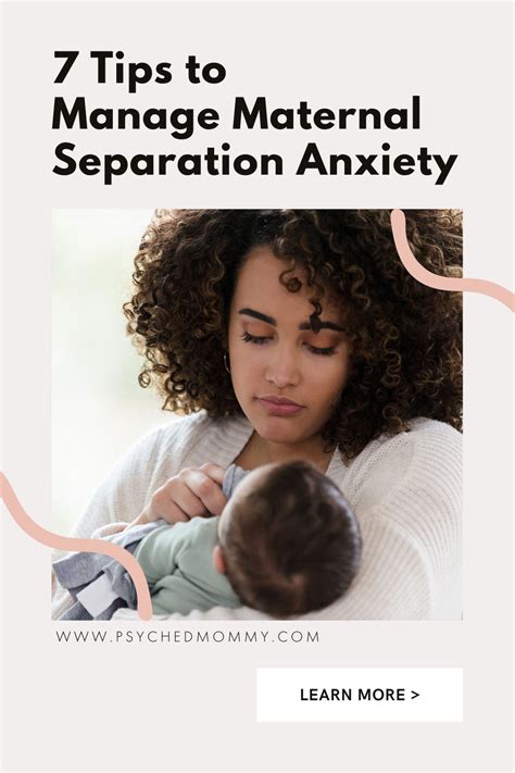 7 Tips To Manage Maternal Separation Anxiety — Psyched Mommy