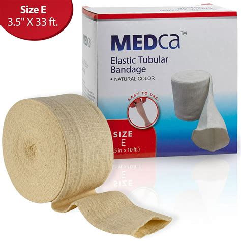 Elastic Tubular Support Bandage Size E 10m Box Natural Color 35 X