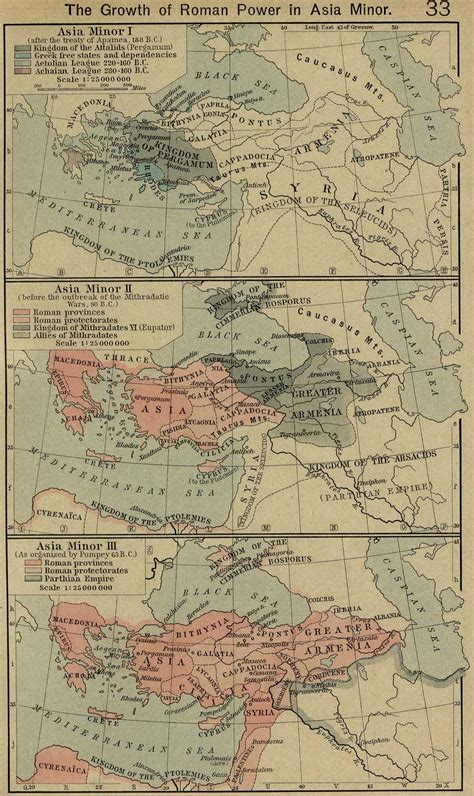 Map Of Asia Minor 188 Bc 63 Bc