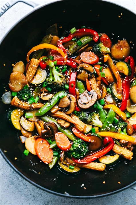 Easy Vegetable Stir Fry Is A Mixture Of Colorful Vegetables Sautéed In
