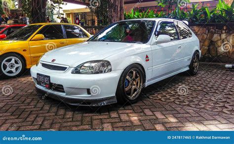 Modified Honda Civic Type R Ek9 Hatchback In A Car Meet Editorial Image