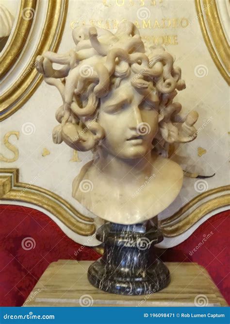 Bust Of Medusa Sculpture By Bernini Editorial Photo