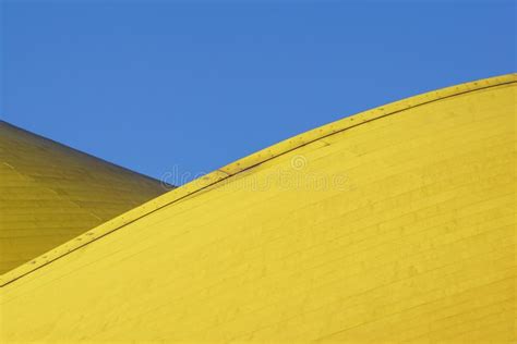 Abstract Architectural Detail Modern Architecture Yellow Panels On