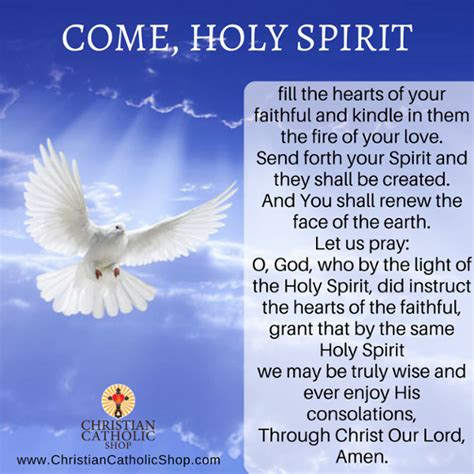 🕊️ Prayer To The Holy Spirit This Pentecost Sunday 🕊️ Come Holy Spirit