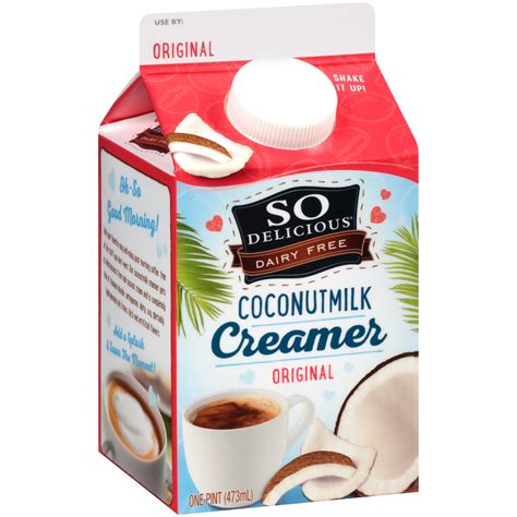 So Delicious Dairy Free Original Coconut Milk Creamer 1 Pt Carton