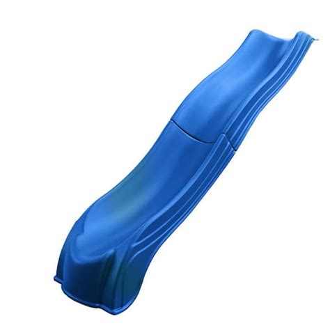 Swing N Slide Playsets Blue Olympus Wave Slide Ws 5032 The Home Depot
