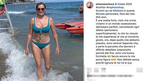 Simona Ventura Senza Filtri Su Instagram Ognuna Di Noi Ha La Sua Bellezza