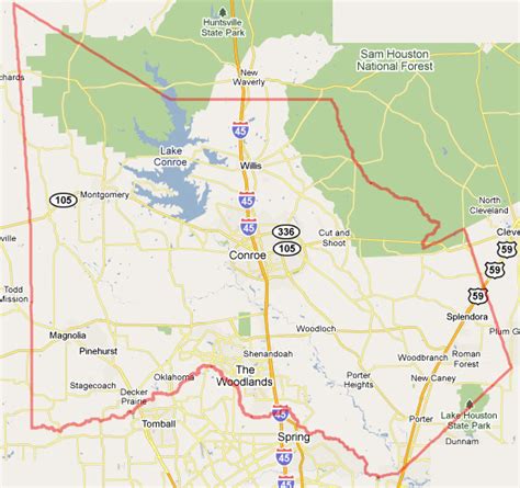 Magnolia Texas Map