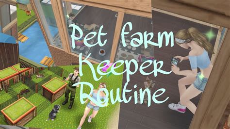 Sims Freeplay Pet Farm Keeper Daily Routine Youtube
