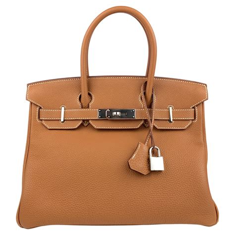 Hermès Sac à main Birkin gris Clemence avec finitions métalliques en