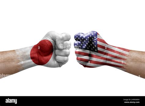 Japan Vs America War Flag Concept Cut Out Stock Images And Pictures Alamy