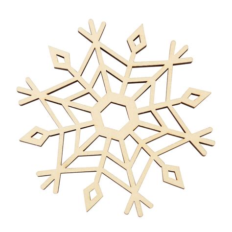 Unfinished Wood Snowflake Cutout All Wood Cutouts Wood Crafts