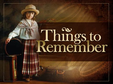 Things To Remember Ministry127