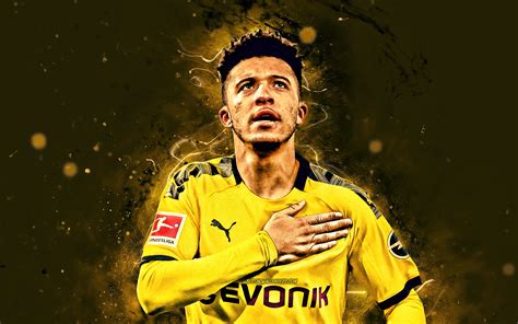 Herunterladen Hintergrundbild 4k Jadon Sancho 2020 Borussia Dortmund