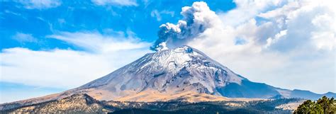 Volcanes Popocatépetl E Iztaccíhuatl Desde Ciudad De México
