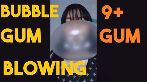 Blowing Big Bubble Big Gum Bubble Bubblegum Cute Girl♥♥ Youtube