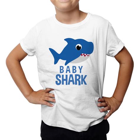 Baby Shark Dziecięca Koszulka Z Nadrukiem