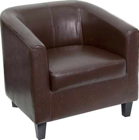 Outfit your office with comfortable guest chairs to leave a lasting impression on your visitors. Flash Furniture Brown Leather Office Guest Chair ...