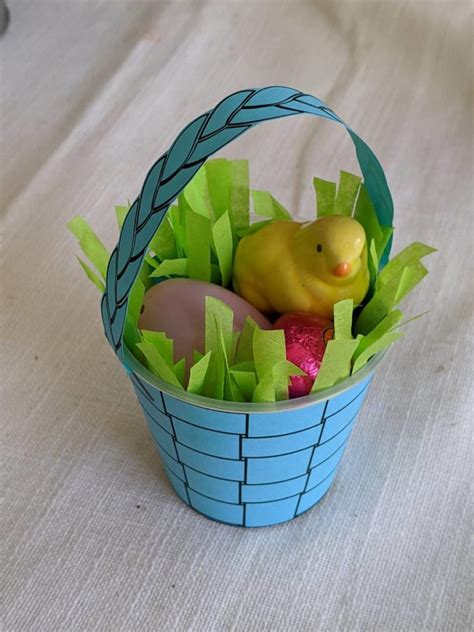 Mini Easter Basket Craft Printable For Kids And Adults Dabble Home