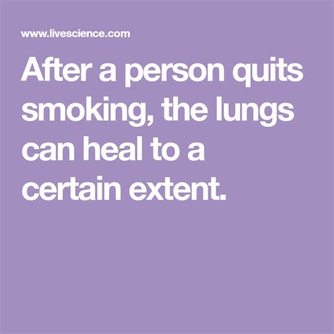Do Smokers Lungs Heal After They Quit Lunges Healing Smoking Lungs