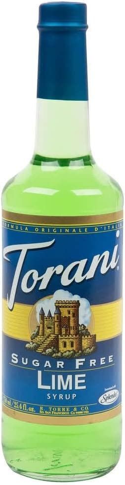 Torani Sugar Free Lime Syrup 750 Ml By Torani Foods Amazon Ca