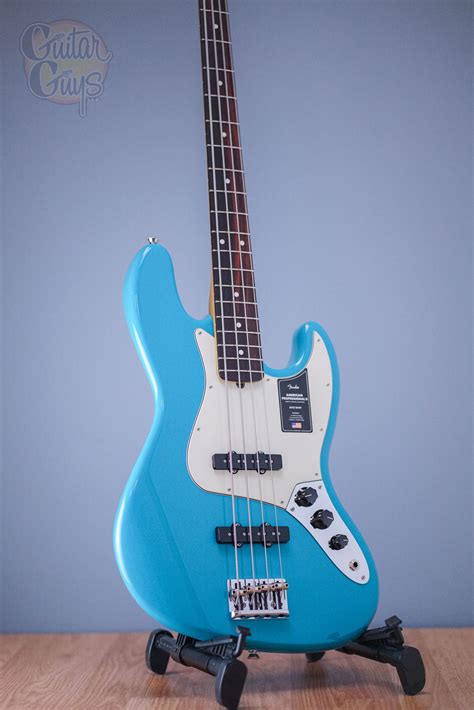 Blue Fender Bass Guitar