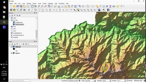 Relief Map Qgis