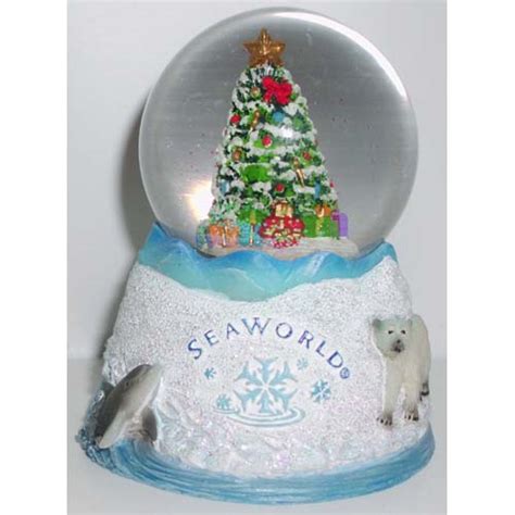 Seaworld Snow Globe Christmas Celebration Small