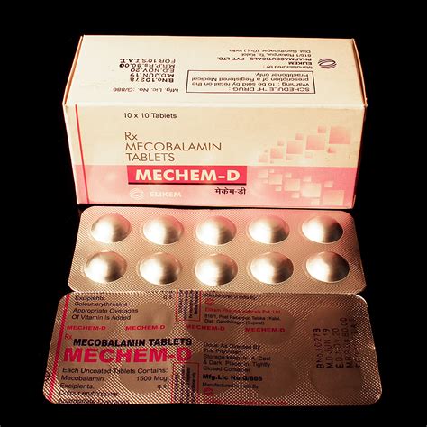 1500 Mcg Methylcobalamin Tablet 10 X 10 Tablets 10x10 At Rs 80box In